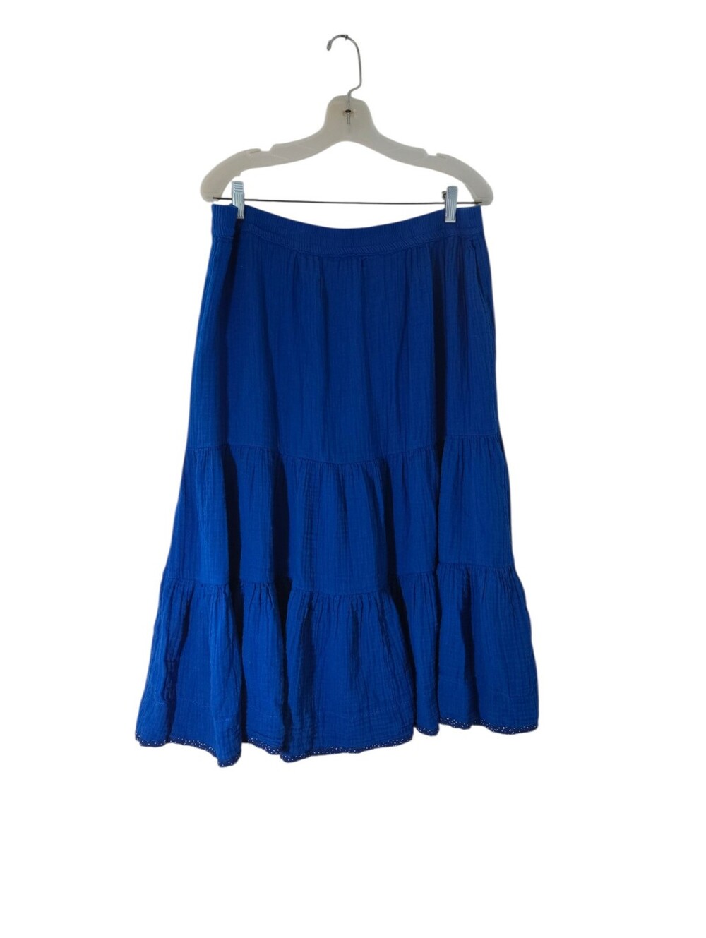 Sonoma Women’s Tiered Maxi Skirt in Royal Blue Sze 1X